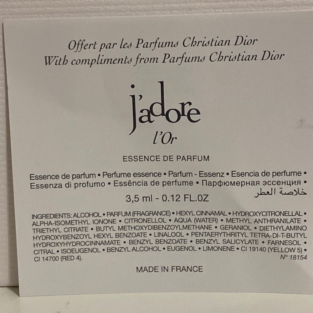 DIOR j’adore l’Or Essence De Parfum - Picture 5 of 7